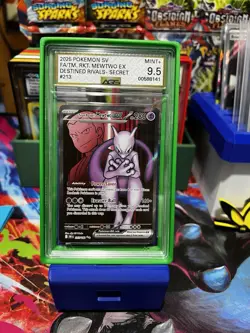 Pokemon TCG Team Rocket's Mewtwo EX Sv10 Destined Rivals 213 Secret Rare AGS 9.5 - Image 2
