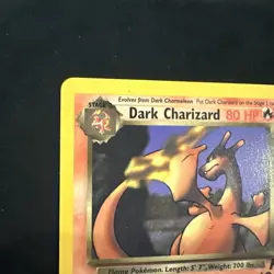 Dark Charizard 21/82 Team Rocket 2000 Regular Pokemon Non Holo TCG - Image 2