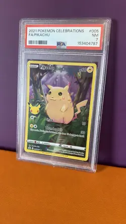 Pokemon Pikachu 005/025 - Celebrations Full Art - PSA 7 Near Mint - Image 1