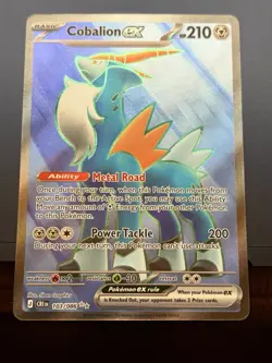 Pokemon Cobalion ex 103/086 Chaos Rising Full Art Ultra Rare Near Mint - Image 1
