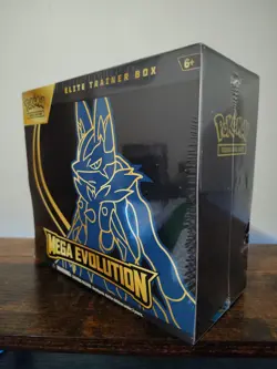 Pokemon Mega Evolution Lucario ETB Elite Trainer Box - (SEE PHOTOS 1 SMALL TEAR) - Image 1