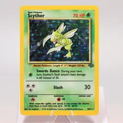 Pokemon TCG - Scyther 10/64 Jungle Holo Rare WOTC - EXC/NM - Image 2