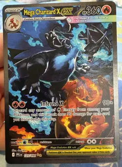 Mega Charizard X ex 125/094 SAR Mega Evolution Secret Rare Pokemon NM - Image 5