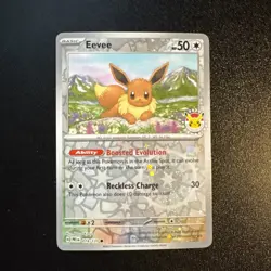 Eevee 074/131 Pokemon Day Cosmos Reverse Holo NM - Image 1