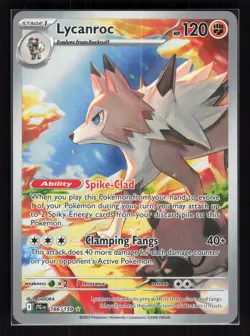 Lycanroc Holo Illustration Rare Pokemon SV09: Journey Together 166/159 NM - Image 1