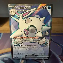 Pokemon TCG - Cetitan ex 210/182 - Rare Full Art Holo - Sv10: Destined Rivals - Image 1