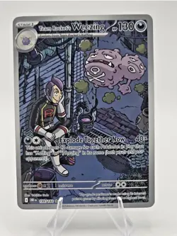 Pokemon TCG Team Rockets Weezing Destined Rivals 199/182 - Image 1