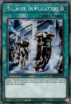 Machine Duplication - Platinum Secret Rare 1st Edition RA03-EN145 - NM - YuGiOh - Image 1