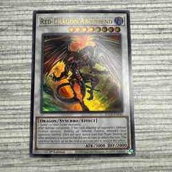 Yugioh Red Dragon Archfiend SDCK-EN045 Ultra Rare 1st Ed NM - Image 1