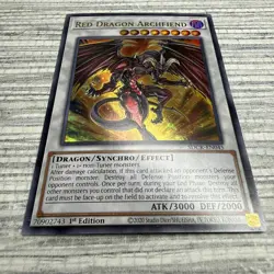Yugioh Red Dragon Archfiend SDCK-EN045 Ultra Rare 1st Ed NM - Image 2