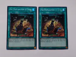 PRE-PREPARATION OF RITES x2 RA01-EN055 PLATINUM SECRET RARE YUGIOH *NEW & MINT* - Image 1