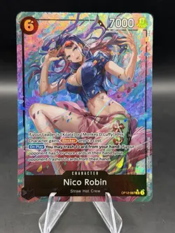 Nico Robin OP12-087 6 Cost 7000 Power Alt Art Foil Super Rare Legacy Master SR - Image 1