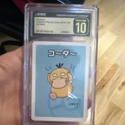 Psyduck CGC 10 2019 Pokemon Old Maid Playing Card Japanese Regular Graded - Image 1