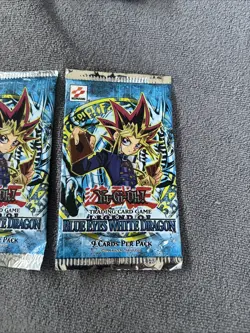 Konami Yugioh Card Game Legend of­ Blue Eyes White Dragon- 2 Booster Packs New - Image 2