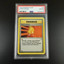 PSA 8 Super Potion 90/102 Pokemon Base Set 1999 Non Holo Card - Image 1