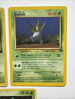 Oddish 68/101 HP Oddish 58/64 LP Oddish 63/82 HP Bundle Set Of 3 Cards Pokemon - Image 4