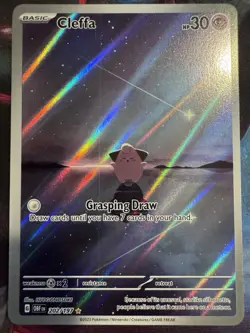 Pokemon TCG Cleffa Card 202/197 SV03 Obsidian Flames Illustration Rare - Image 1