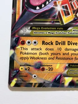 Mega M Aerodactyl EX Pokemon Card Holo Ultra Rare XY98 Black Star Promo - MP - Image 5