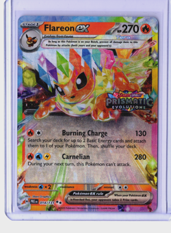 Flareon ex - (Prismatic Evolutions Stamp) 014/131 Miscellaneous Cards & Products - Image 1