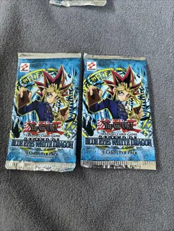 Konami Yugioh Card Game Legend of­ Blue Eyes White Dragon- 2 Booster Packs New - Image 1
