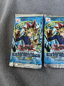 Konami Yugioh Card Game Legend of­ Blue Eyes White Dragon- 2 Booster Packs New - Image 3