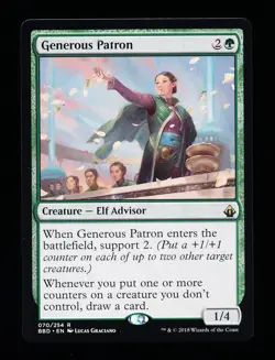 * * 1x Generous Patron x1 * * Battlebond MTG NM Near Mint - Image 1