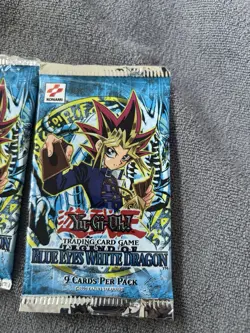 Konami Yugioh Card Game Legend of­ Blue Eyes White Dragon- 2 Booster Packs New - Image 2