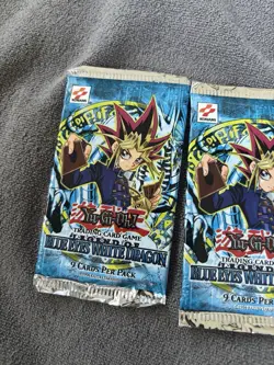 Konami Yugioh Card Game Legend of­ Blue Eyes White Dragon- 2 Booster Packs New - Image 3