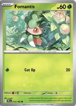Fomantis 013/182 SV10: Destined Rivals Pokemon Card TCG - Image 1