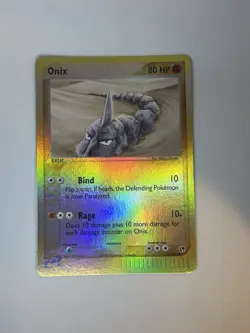 2003 POKEMON EX SANDSTORM 71 ONIX-REVERSE FOIL NM - Image 2