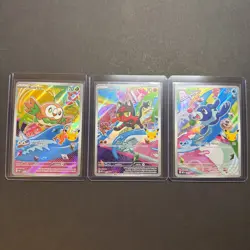 Pokemon First Partner Illustration Collection Series 1 Alolan Starters Promo Set - Image 1