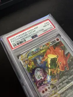 Pokemon TCG Charizard VSTAR SWSH262 Holo Promo Card PSA 8 - Image 2