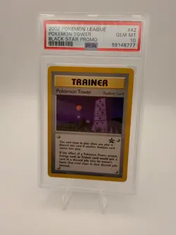 2002 Pokemon League Black Star Promo 42 Pokemon Tower PSA 10 - Image 1