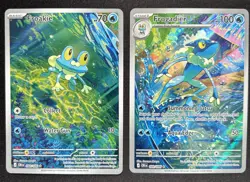 Pokemon Chaos Rising - Froakie 088/086 Frogadier 089/086 - Illustration Rare NM - Image 1