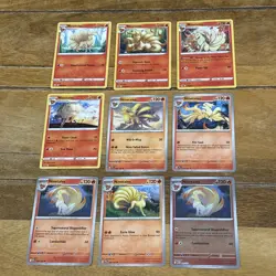 9X Ninetales Pokemon TCG Bundle - No Duplicates - Image 1
