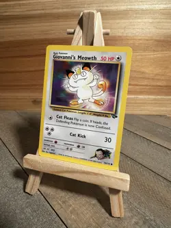 Pokemon Gym Challenge Common Giovanni's Meowth (74) #074/132 Lightly played - Image 1