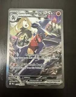 The Pokemon Company Cynthia's Garchomp ex 232/182 SIR Full Art Holo ENG 330HP - Image 1