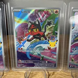 Pokemon TCG First Partner Illustration Collection Series 1 Alola GEN 7 Starters - Image 3