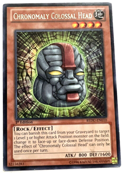 YuGiOh! - Chronomaly Colossal Head - REDU-EN010 - 1st Edition - Rare - Image 1