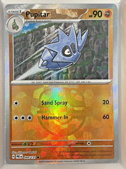 (T) Pupitar Master Ball Pattern 48/131 Prismatic Evolutions NM REVERSE HOLO - Image 1