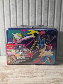 2025 POKEMON TCG COLLECTOR TREASURE CHEST LUNCH BOX TIN NEW/SEALED - Image 1