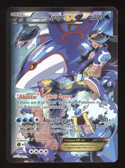 2015 XY Double Crisis Team Aqua's Kyogre EX Rare Ultra #6/34 - Image 1