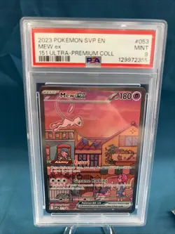2023 POKEMON SVP EN-SV BLACK STAR PROMO #053 MEW EX PSA 9 - Image 1