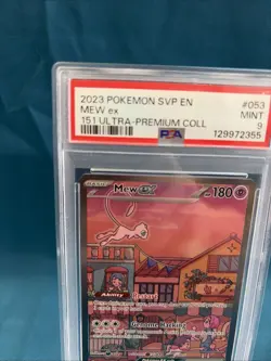2023 POKEMON SVP EN-SV BLACK STAR PROMO #053 MEW EX PSA 9 - Image 3