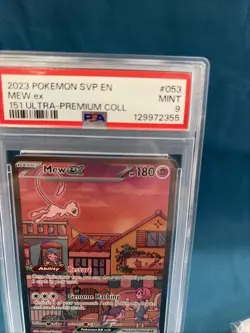 2023 POKEMON SVP EN-SV BLACK STAR PROMO #053 MEW EX PSA 9 - Image 4