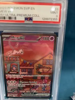 2023 POKEMON SVP EN-SV BLACK STAR PROMO #053 MEW EX PSA 9 - Image 5