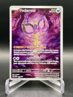Pecharunt SVP 129 Shrounded Fable ETB Black Star Promo Full Art Pokemon TCG NM/M - Image 1