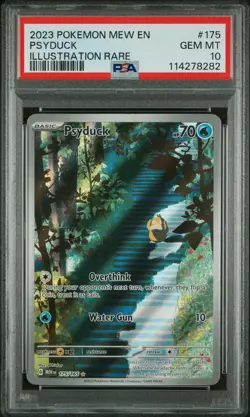 2023 Pokemon Mew EN-151 Psyduck Illustration Rare PSA 10 #175 - Image 1