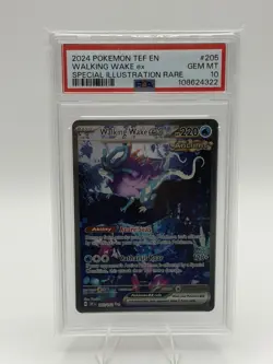 Pokemon Walking Wake ex 205/162 SV05 Temporal Forces SIR Holo PSA 10 - Image 1