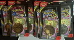 6 Sleeved Blister Packs (PFL 3xWhimsicott + 3xCottonee) - Pokemon Sealed Lot - Image 1